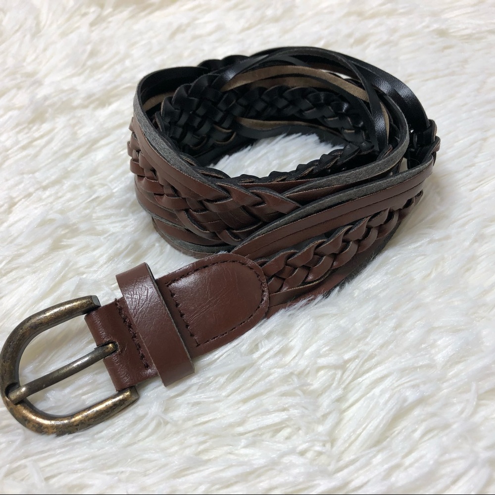 Brown Braided Belt